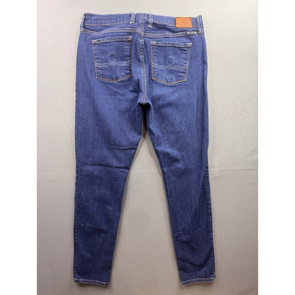 Lucky Brand Sofia Skinny Jeans Women‎ Blue Dark Wash Mid Rise Denim 10/30
